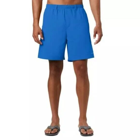 Columbia PFG Swim Trunks Mens XXL 2XL Omni-Shade Fishing Shorts Blue UPF 50 NEW - Picture 3 of 14